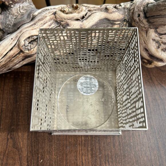 Bath and Body Works Silver 3 Wick Square Candle Holder - Picture 5 of 8